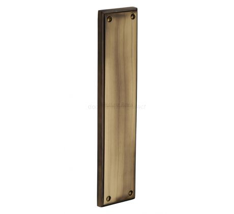 Heritage V743 Antique Brass Heavy Finger Plate 282x63mm