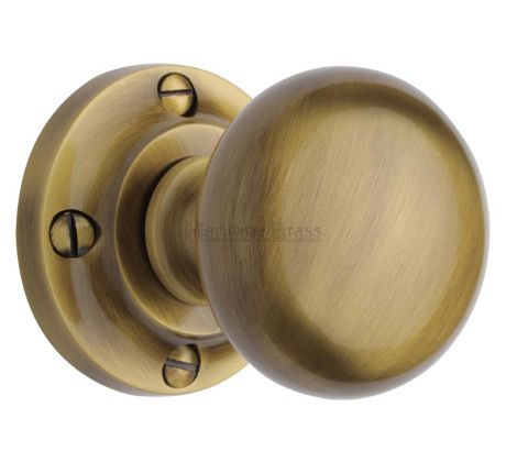 Heritage V980 Antique Brass Victoria Door Knobs 57mm