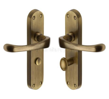 Heritage V6070 Antique Brass Gloucester Bathroom Handles