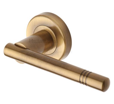 Heritage V2100 Antique Brass Alicia Lever on Rose