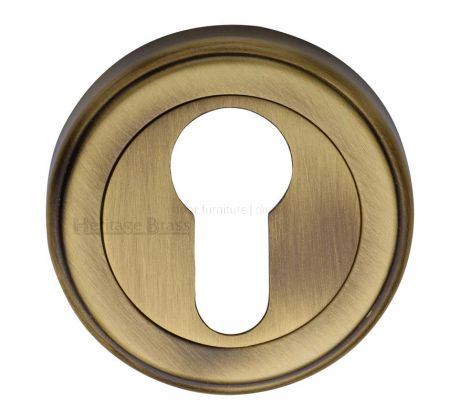Heritage V5020 Antique Brass Euro Escutcheon 50mm