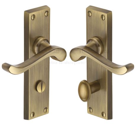 Heritage V815 Antique Brass Bedford Bathroom Handles