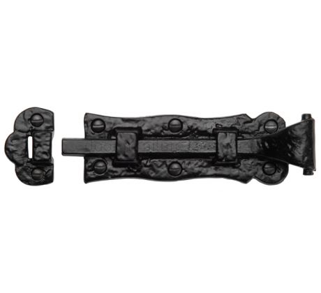 Black Antique Iron Tudor Decorative Door Bolt 125mm