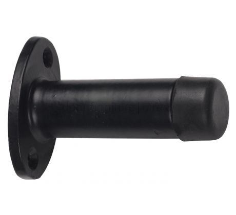 Black Antique Iron Tudor Projection Door Stop 63mm