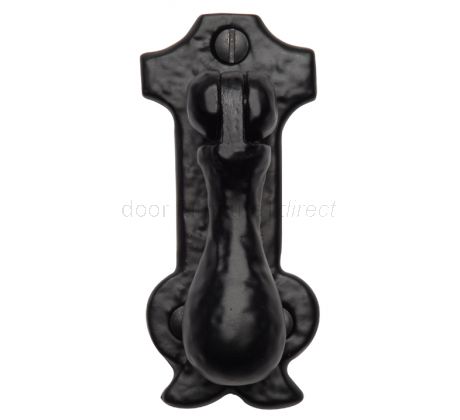 Black Antique Iron Tudor Cupboard Drop Handle Pull 80x35mm