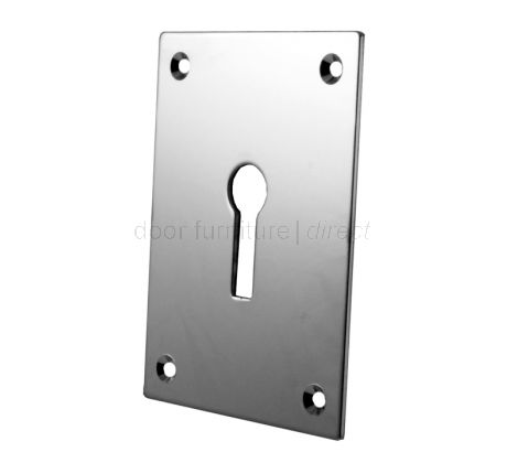 Door Escutcheon Chrome Plated 65.5x47.6mm