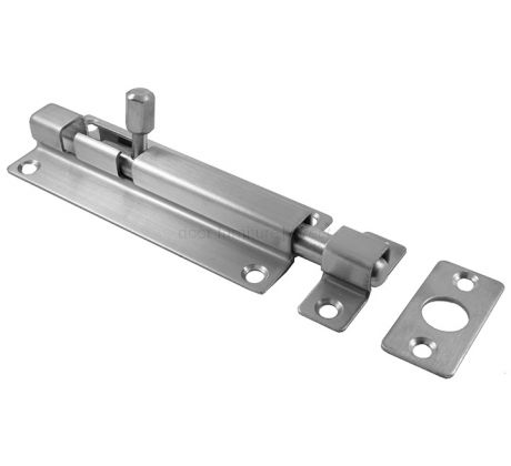 Satin Stainless Steel Barrel Bolt 100x38mm
