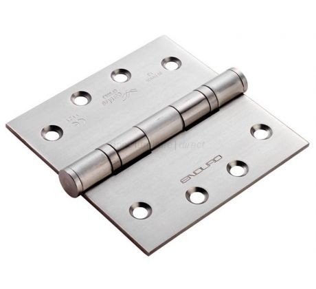 Satin Stainless 4x4inx3mm Ball Bearing Hinge In Pairs