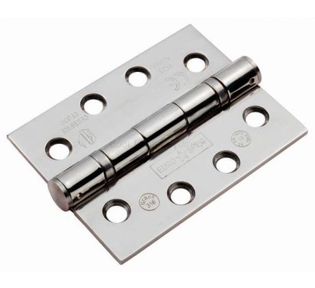 316 Grade Polished Stainless 4x3inx3mm Ball Bearing Hinge Pairs