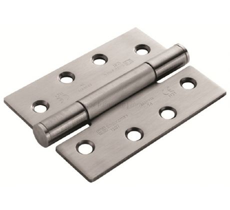 Satin Stainless 4x3inx3mm Grade 14 Concealed Bearing Hinge In Pairs