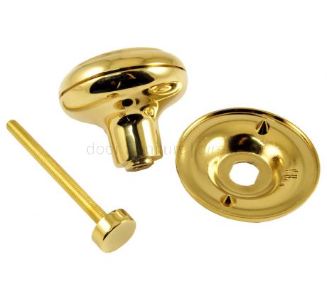 PVD None Tarnish Brass Centre Door Knob 80mm