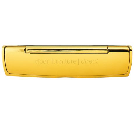 Hoppe Polished Brass Telescopic Letter Plate 310x76mm