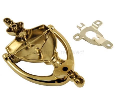 Hoppe Polished Brass Traditional Urn Door Knocker