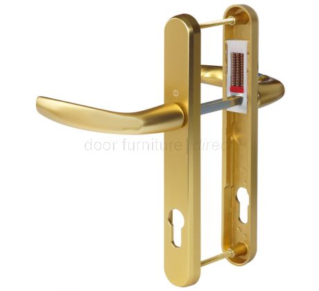 Hoppe Atlanta Gold Door Handle 92mm Centres