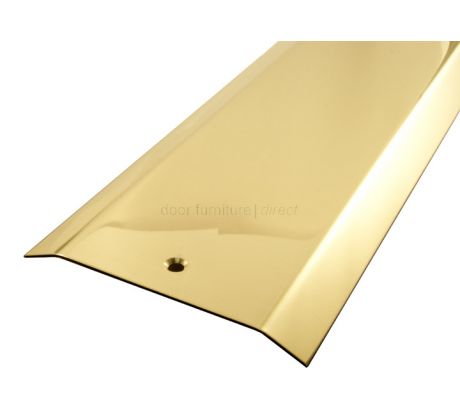 Polished Brass Threshold Cover Strip 2 Bevel Edges