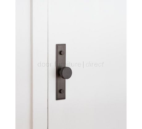 Hoxton Rushton Cabinet Knob Stepped Back Plate 140x30mm