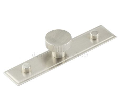 Hoxton Rushton Cabinet Knob Stepped Back Plate 140x30mm