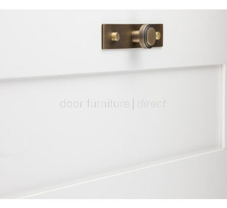 Hoxton Fanshaw Cabinet Knob Plain Back Plate 140x30mm