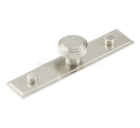 Hoxton Rushton Cabinet Knob Stepped Back Plate 140x30mm