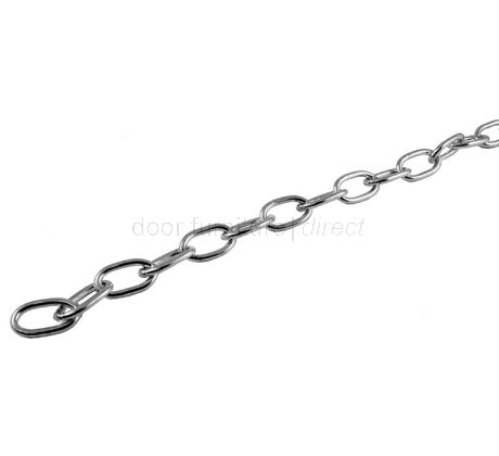 Chrome Plated Brass Oval Chain in 10M Lengths