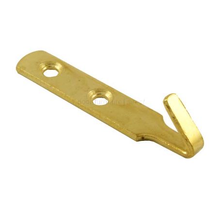 Picture Plate J Hook Electro Brassed