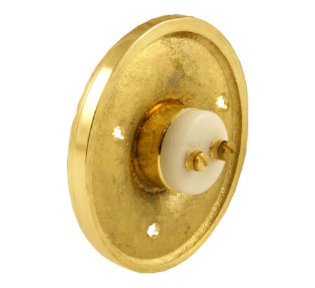 Polished Brass Circular Bell Push 60mm