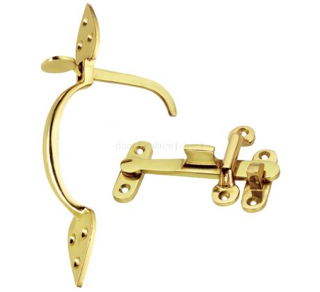 Brass Suffolk Latch Set 210x32mm