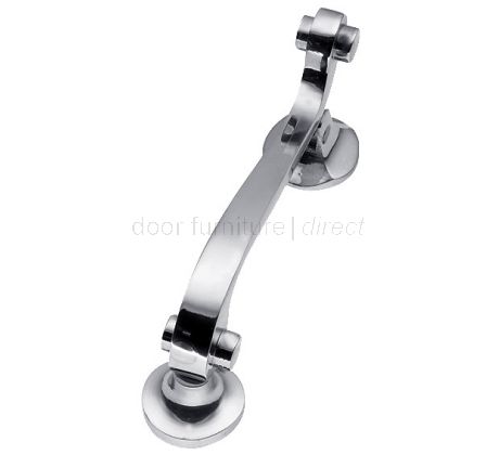 Chrome Scroll Door Knocker 146x32mm