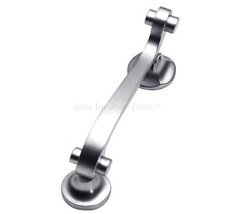 Satin Chrome Scroll Door Knocker 146x32mm