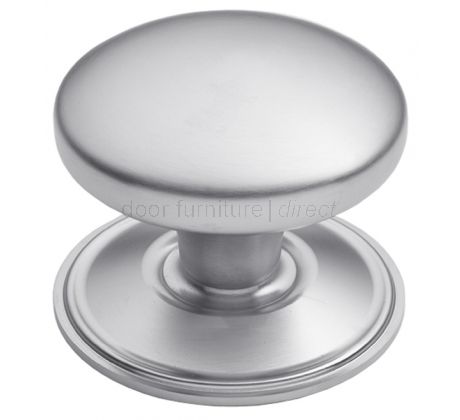 Satin Chrome Dome Centre Door Knob 82mm