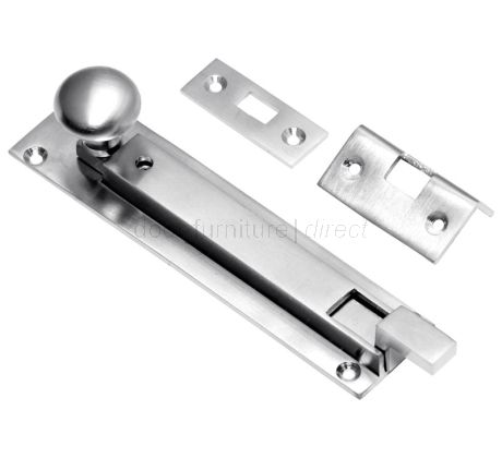 Satin Chrome Cranked Locking Bolt 205x39mm