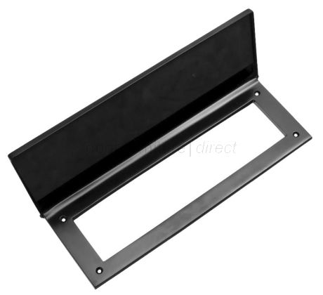 Matt Black Internal Tidy with Draught Excluder 260x88mm