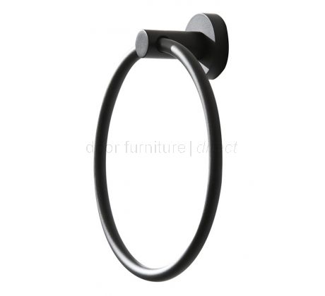 Bond Matt Black Towel Ring