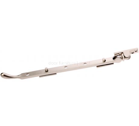 Satin Nickel Peardrop Casement Stay 10in