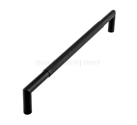 Nero JMB8 Matt Black Mitred Knurled Pull Handle 443mm