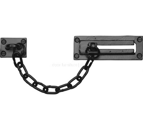 Black Iron Rustic Security Door Chain