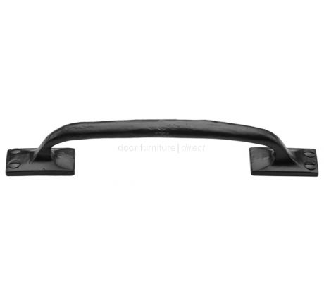 Black Iron Rustic Cranked Cabinet Handle