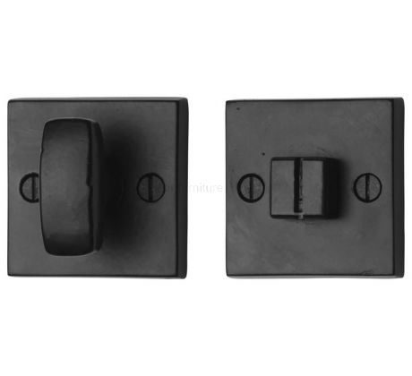 Black Iron Rustic Square Thumbturn and Release 54mm