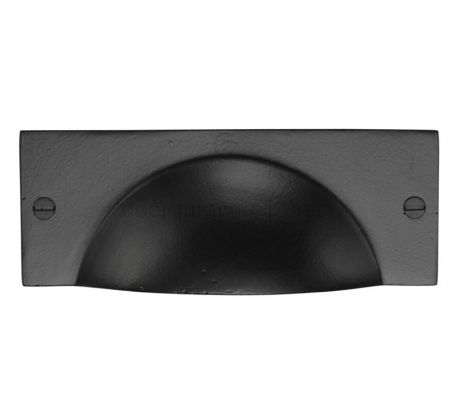 Black Iron Rustic Cheshire Drawer Pull 112x42mm