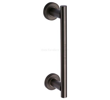 Matt Bronze Covered Rose Pull Handle 278mm