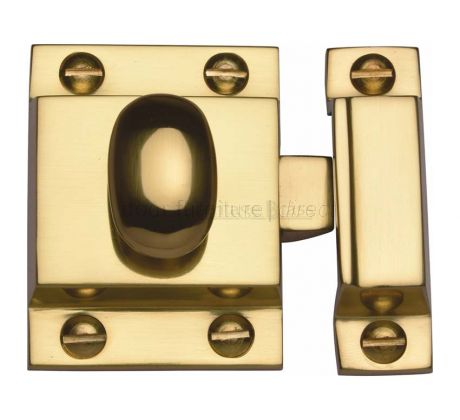 Heritage V1112 Polished Brass Cupboard Catch 53x40mm
