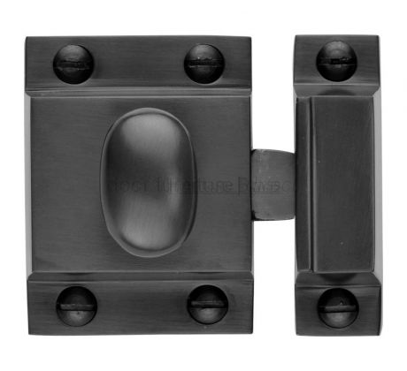 Heritage V1112 Black Cupboard Catch 53x40mm