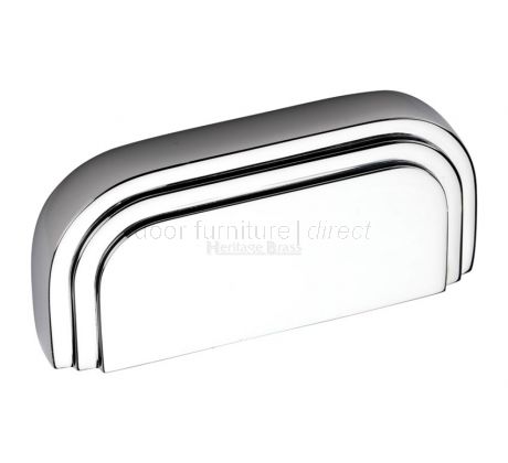 Heritage C1740 Polished Chrome Bauhaus Drawer Pull