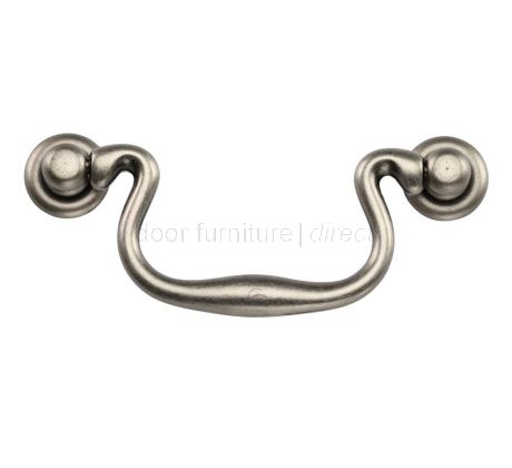 Distressed Pewter Swan Drawer Pull Handle 115mm