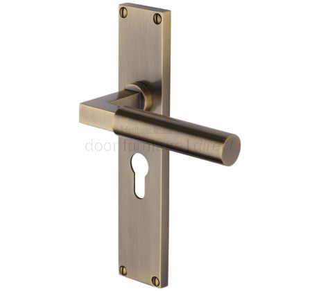 Heritage VT6348 Antique Brass Bauhaus Euro Handles