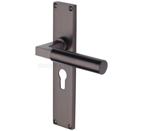 Heritage VT6348 Matt Bronze Bauhaus Euro Handles