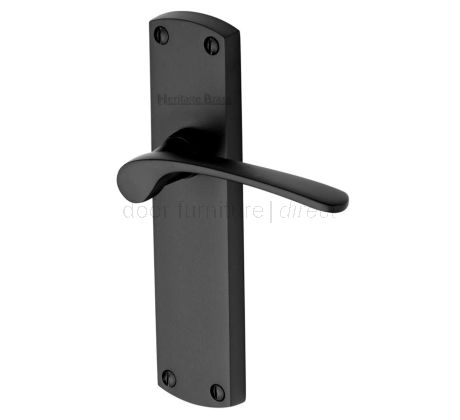 Heritage DIP7810 Matt Black Diplomat Latch Door Handles