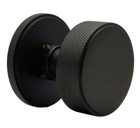 Connaught Matt Black Door Knob Set SB2123BLK