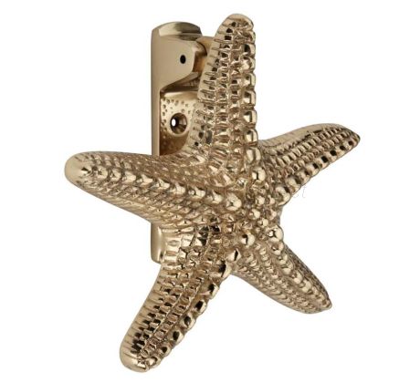 Polished Brass Starfish Door Knocker 155mm SB4112PB