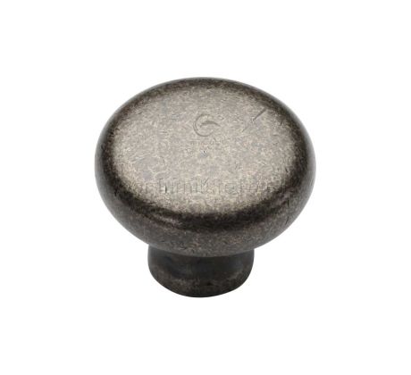 Rustic Pewter Round Cabinet Knob